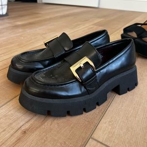 Black Size 8 Zara Loafer